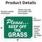 Signmission Please.Keep Off The Grass, 5 in W x Rectangle, Vinyl Decal OS-2PACK-MISC-D-35-L-19506 - alternate 4